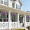 Artificial Hanging Flowers for Outdoors Decorations 2 Pack, Fake Hanging Flowers, UV Resistant Artificial Hanging Plants Outdoors for Home Porch Patio Balcony Baskets Yard(Double Purple)